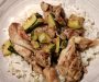 Pollo fino con zucchine